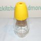 Vintage GEMCO USA Yellow Topped Clear Sugar Pourer